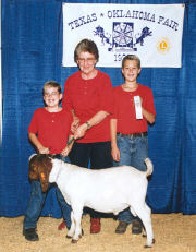 Zane, Jance and Dana Morris / 3rd Place with Cactus Kid